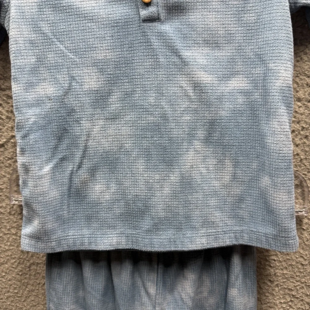 Carters Pajama Set Toddler Boy Size 4T Blue Long Sleeve & Pants PJ Set Boy Sz 4T